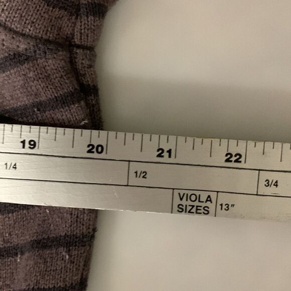 L.L. Bean Purple Striped Sweater Fleece Full Zipper Jacket Size L - Picture 9 of 11